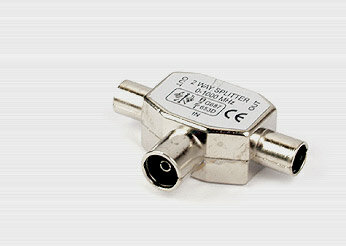Dvojcestný rozbočovač kovový `IEC konektory` FR1794